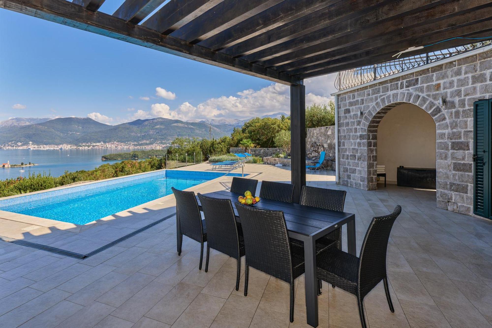 Villa Vista Azzurra Tivat Exterior foto